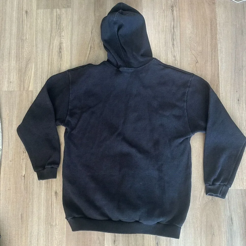 ProClub Mens Thermal Super Heavy Black Zip Up Hoodie 3XL XXXL